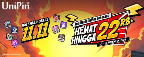 November Deals 11.11 – Top Up di UniPin Sekarang!